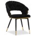  Rakel Black/EDC-BZ07 black fabric (EBZ-002)/black legs with golden ends Стул (Товар 1)
