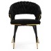  Rakel Black/EDC-BZ07 black fabric (EBZ-002)/black legs with golden ends Стул (Товар 1)