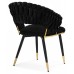  Rakel Black/EDC-BZ07 black fabric (EBZ-002)/black legs with golden ends Стул (Товар 1)