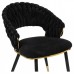  Rakel Black/EDC-BZ07 black fabric (EBZ-002)/black legs with golden ends Стул (Товар 1)