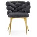  Rendi Gray-blue/EDC-BZ13 gray-blue fabric (EBZ-010)/golden legs Стул (Товар 1)