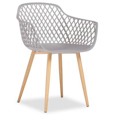  Rikon Gray/EDC-121-3 gray plastic/wood metal legs Стул (Товар 1)