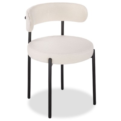  Стул на металлокаркасе Rudi white / black