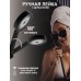 Душевая система ZEIN Z1014, тропическая и ручная лейка, 2 шланга, мыльница, черная