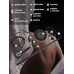 Душевая система ZEIN Z1014, тропическая и ручная лейка, 2 шланга, мыльница, черная