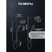 Душевая система ZEIN Z1015, тропическая и ручная лейка, шланг 150 см, графит