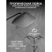 Душевая система ZEIN Z3869, смеситель, тропическая и ручная лейка, алюминий, черная