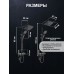 Душевая система ZEIN Z3896, верхняя и ручная лейка, ПВХ шланг, экран температуры, графит