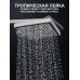 Душевая система ZEIN ZS-4, смеситель, тропическая и ручная лейка, латунь, хром