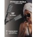 Душевая система ZEIN ZS-65BL, смеситель, троп. и ручная лейка квадрат, нерж. сталь, черный