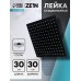 Лейка стационарная ZEIN Z2352, квадратная, 30 х 30 см, 1 режим, нержавеющая сталь, черная