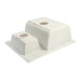 Мойка для кухни из камня ZEIN 190/Q2, 612x505 мм, прямоугольная, перелив, цвет бежевый