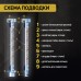 Подводка гибкая для воды ZEIN, фибро-нейлон, 1/2