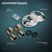 Смеситель для ванны ZEIN Z0152, картридж 35 мм, с душевым набором, хром