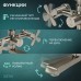 Смеситель для ванны ZEIN Z3732, двухвентильный, излив 10 см, лейка, шланг, сатин
