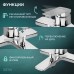 Смеситель для ванны ZEIN Z3889, однорычажный, лейка 3 режима, шланг, держатель, хром
