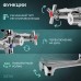 Смеситель для ванны ZEIN Z4051, короткий излив, кран-букса латунь 1/2