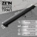 Трап ZEIN engr, c фланцем свободного вращ 360°, 7*100 см, d=40/50 мм, нерж сталь, черный