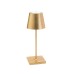 Настольная лампа Zafferano Poldina mini Gold color leaf