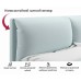  Мягкая кровать Vita 1600 мята пастель с ортопедическим основанием