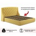 Кровать двуспальная Стефани с матрасом PROMO B COCOS 2000x1800