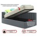 Кровать односпальная Milena 2000x900 с ПМ и матрасом PROMO B COCOS