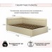  Мягкая кровать-тахта Bonna 1200 бежевая c ортопедическим основанием