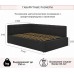  Мягкая кровать-тахта Bonna 1200 шоколад c ортопедическим основанием