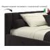  Мягкая кровать-тахта Milena 1200 шоколад с ящиками
