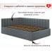  Мягкая кровать Milena 1200 серая с ортопедическим основанием