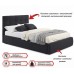 Кровать полутораспальная Selesta с матрасом PROMO B COCOS 2000x1200