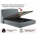 Кровать полутораспальная Стефани с матрасом PROMO B COCOS 2000x1400