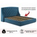 Кровать полутораспальная Стефани с матрасом PROMO B COCOS 2000x1400