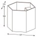 Накладной светильник Zumaline Polygon 20070-WH