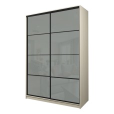 Шкаф-купе Max-МШ-23-6-16-22, 1600×600×2300 мм, цвет дуб молочный / стекло светло-серое