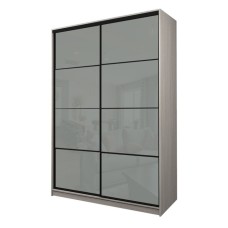 Шкаф-купе Max-МШ-23-6-16-22, 1600×600×2300 мм, ясень шимо светлый / стекло светло-серое