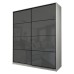 Шкаф-купе Max-МШ-23-6-20/2-22, 2000×600×2300 мм, дуб крафт белый / стекло тёмно-серое