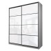 Шкаф-купе Max-МШ-23-6-20/2-22, 2000×600×2300 мм, цвет ясень анкор светлый / стекло белое