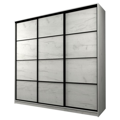 Шкаф-купе Max-МШ-23-6-24-111, 2400×600×2300 мм, цвет дуб крафт белый