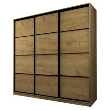 Шкаф-купе Max-МШ-23-6-24/2-111, 2400×600×2300 мм, цвет дуб крафт золотой