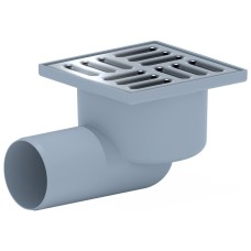 Трап нерег гор/вып гидр/затв Дн50 нерж-/реш 100х100мм АНИ Пласт TA5102