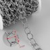 Цепочка для сумки, железная, 11 × 16 мм, 10 ± 0,5 м, цвет серебряный