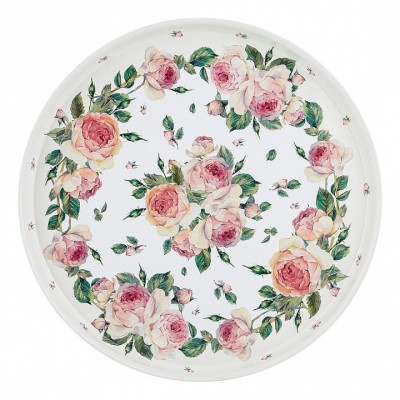  ПОДНОС СЕРВИРОВОЧНЫЙ AGNESS ПИОНЫ 33*2,1 СМ ()
