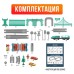 Железная дорога «Экспресс», 66 деталей, работает от батареек, подходит для деревянных железных дорог