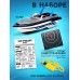 Катер радиоуправляемый Mini Boat, работает от аккумулятора, цвет синий