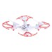 Квадрокоптер радиоуправляемый SKYDRONE, работает от аккумулятора, цвет красный
