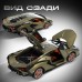 Машинка металлическая, 1:24, инерционная, открываются двери, капот, багажник, цвет хаки
