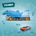 Парковка-автотрек «Атака монстров. Акула», свет, 1 машинка, пусковая установка