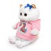 Мягкая игрушка «Кошечка Ли-Ли BABY», в худи с единорогом, 20 см