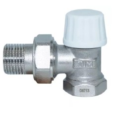 Клапан запорный угловой 3/4" (RS521.03) TIM